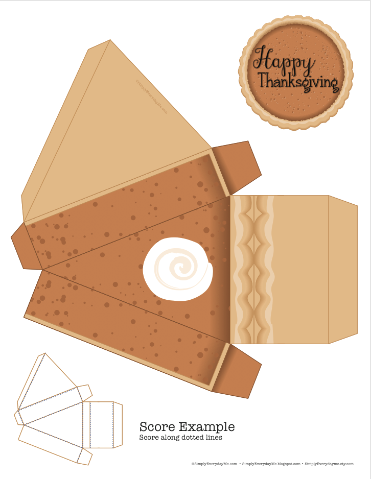 SimplyEverydayMe Pumpkin Pie Box Freebie Printable...