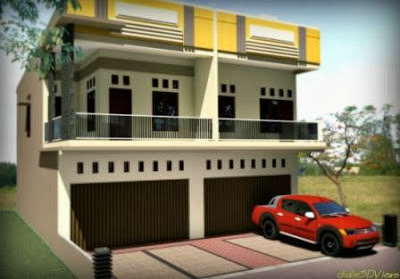 Desain rumah toko minimalis modern terbaru 2014