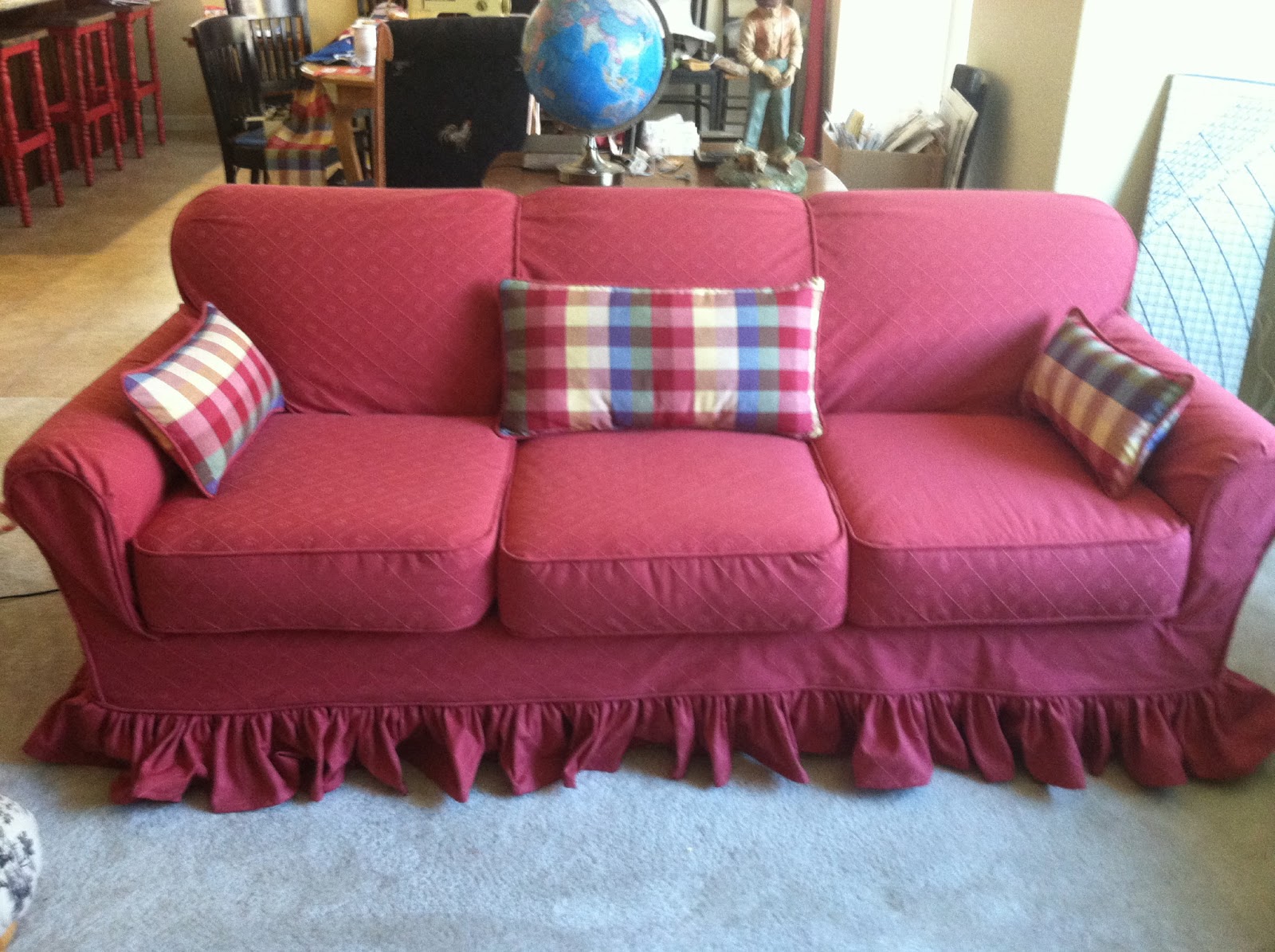 Goosegirl sews The New Slipcover For The Old Ugly Sofa Part 3