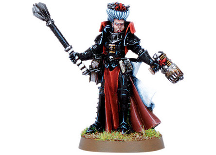 Details about   40K Witch Hunter Female Inquisitor with Plasma Pistol & Power Maul Metal Blister 