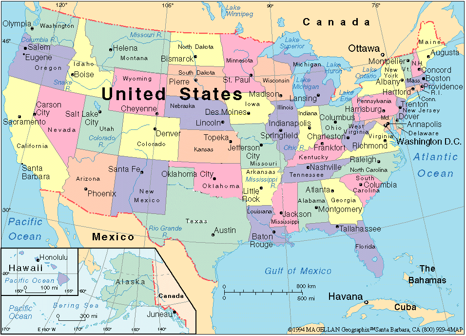 map if usa