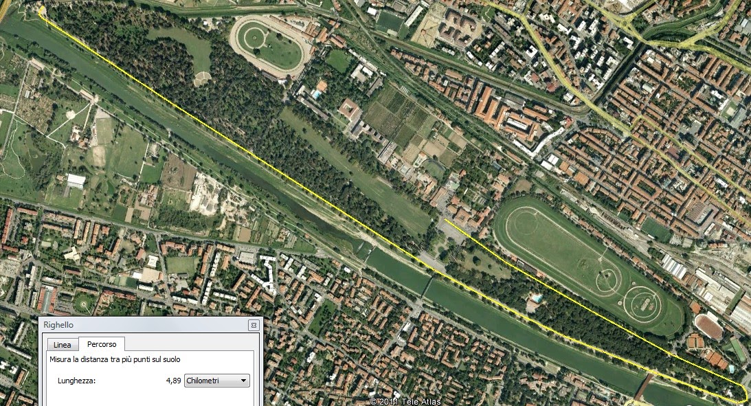 Correre Per Firenze: I percorsi d'allenamento - 3. Firenze - Signa