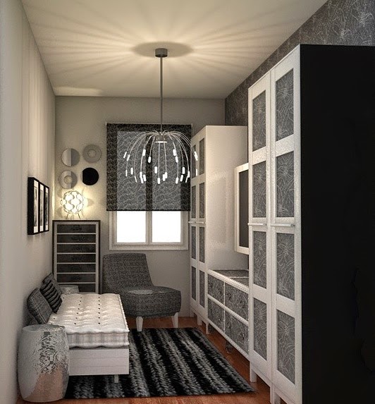 Arantxa Amor decoración.: Una pequeña habitación multiusos