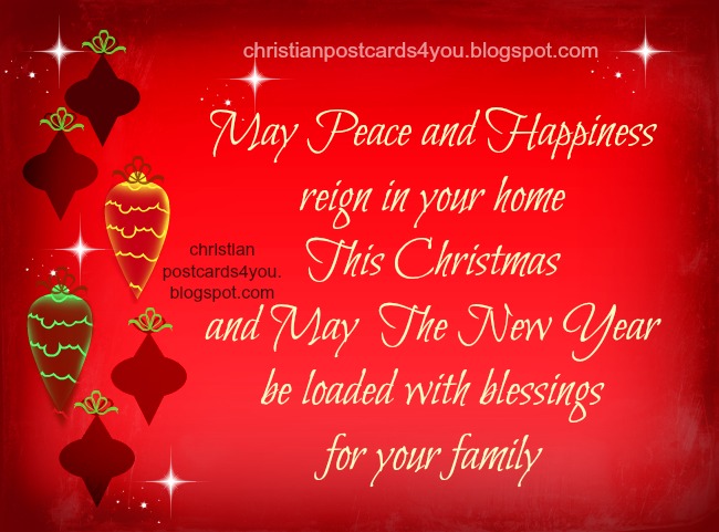 Christian Quotes Christmas and New Year Card | Christian Cards for You