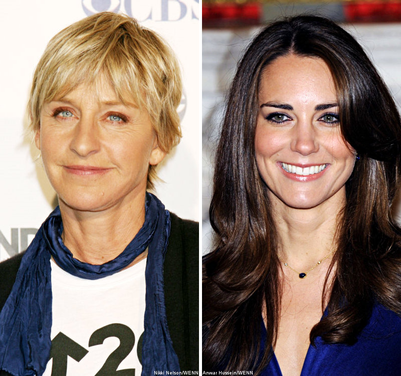 Topsi News: Ellen De Generes Kate Middleton 15th Cousins