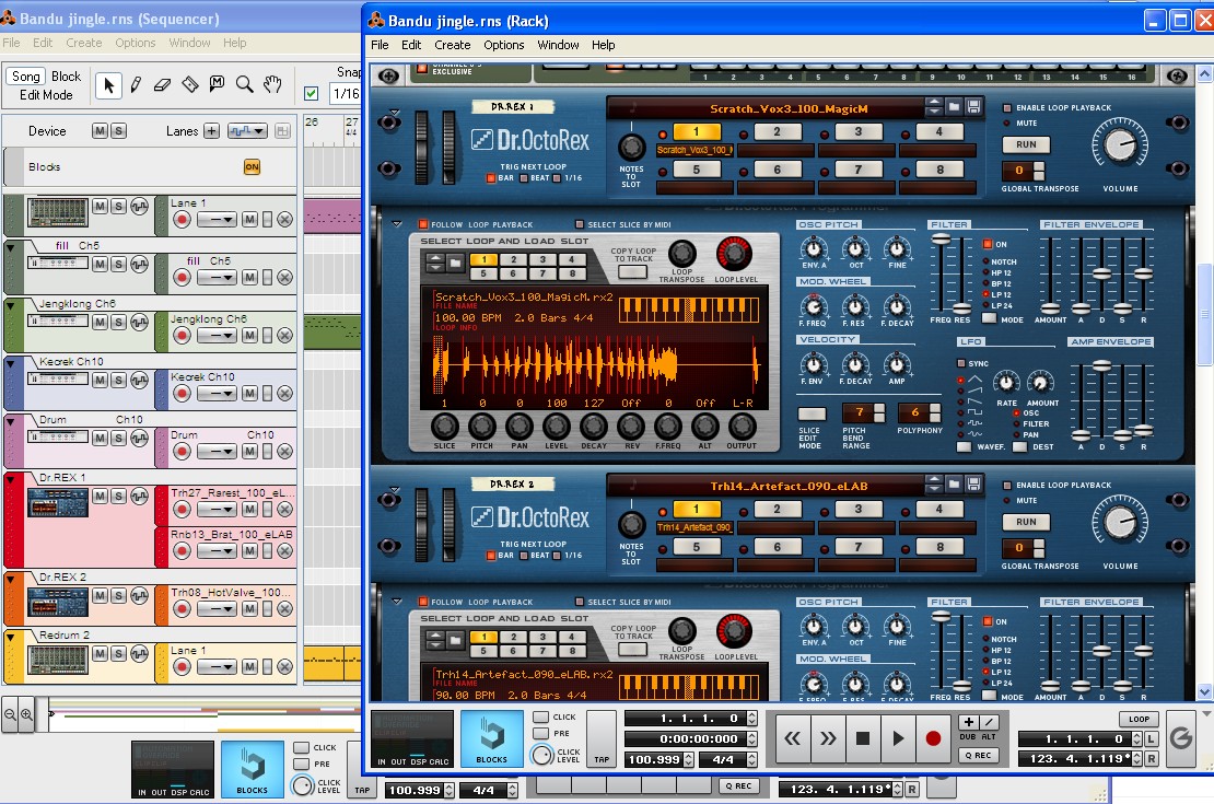 Reason 4 Tutorial - BASS REESE for drum and bass