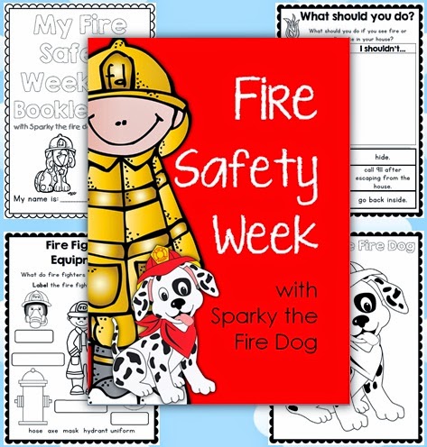 Fire Safety Week with Sparky the Fire Dog - Printables for Grades 1-2