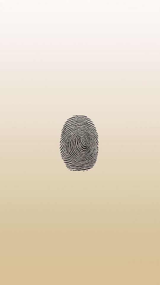 Gold Fingerprint  Galaxy Note HD Wallpaper