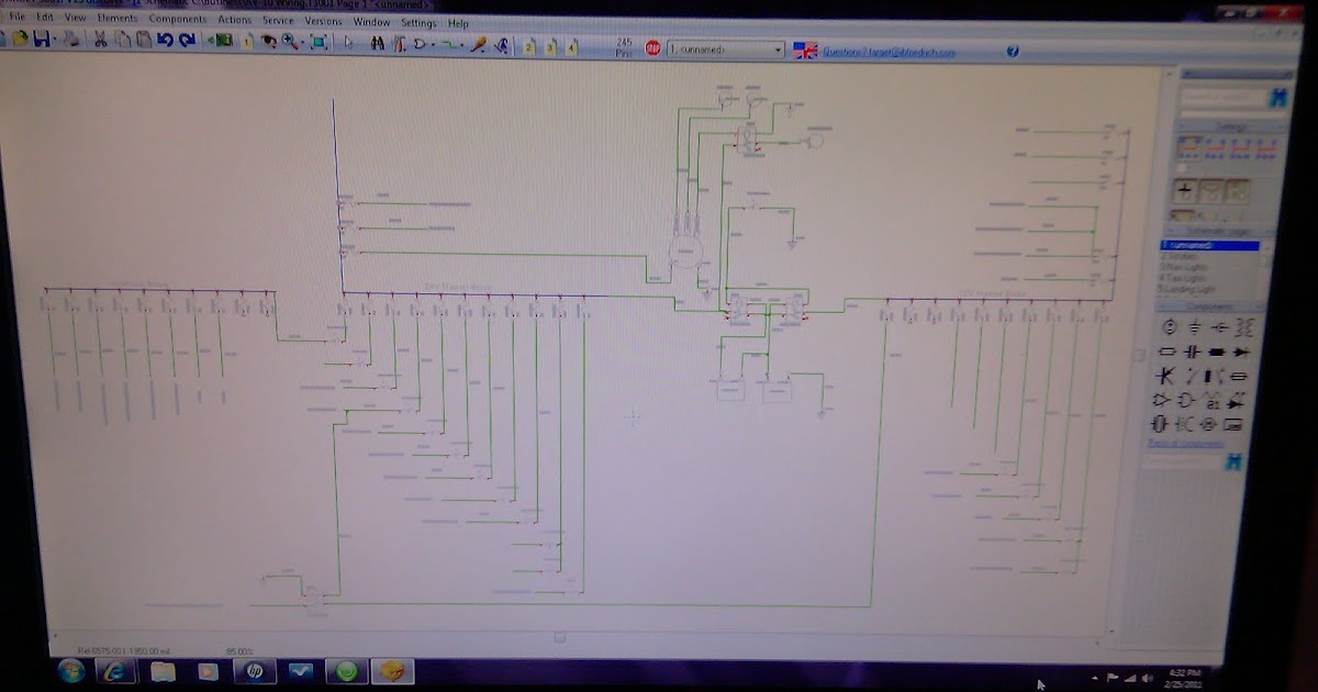 Graber RV-10: Drawing the wiring diagram.