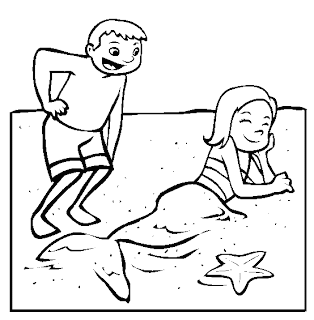 beach coloring pages, girl coloring pages