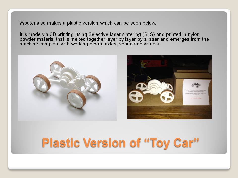 Mechanical Flywheel/Friction/Inertia Toy Car