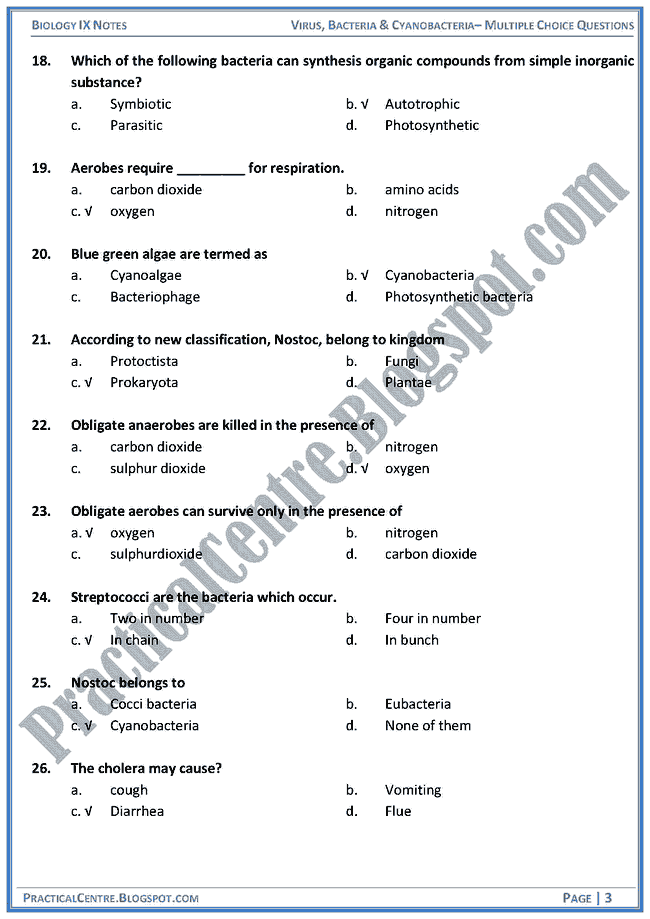 virus-bacteria-and-cyanobacteria-mcqs-biology-ix