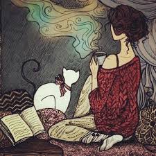 Café, gatos e livros, pequenas perfeições...