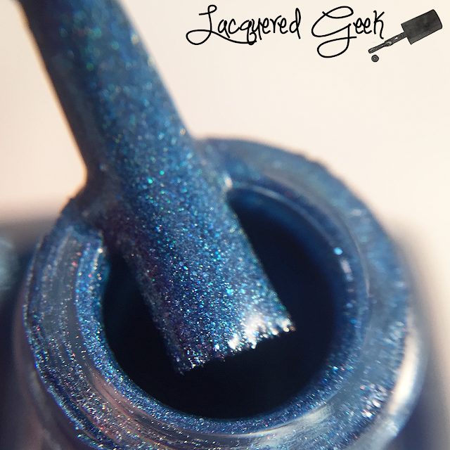 Colors by Llarowe That Bloo is Mine! nail polish bottle swatch by Lacquered Geek