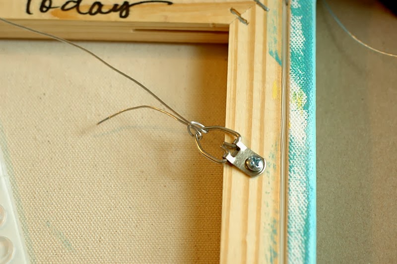 Lana Manis How to Wire a Canvas Painting