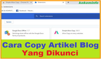 Cara Copy Artikel Blog Yang Dikunci