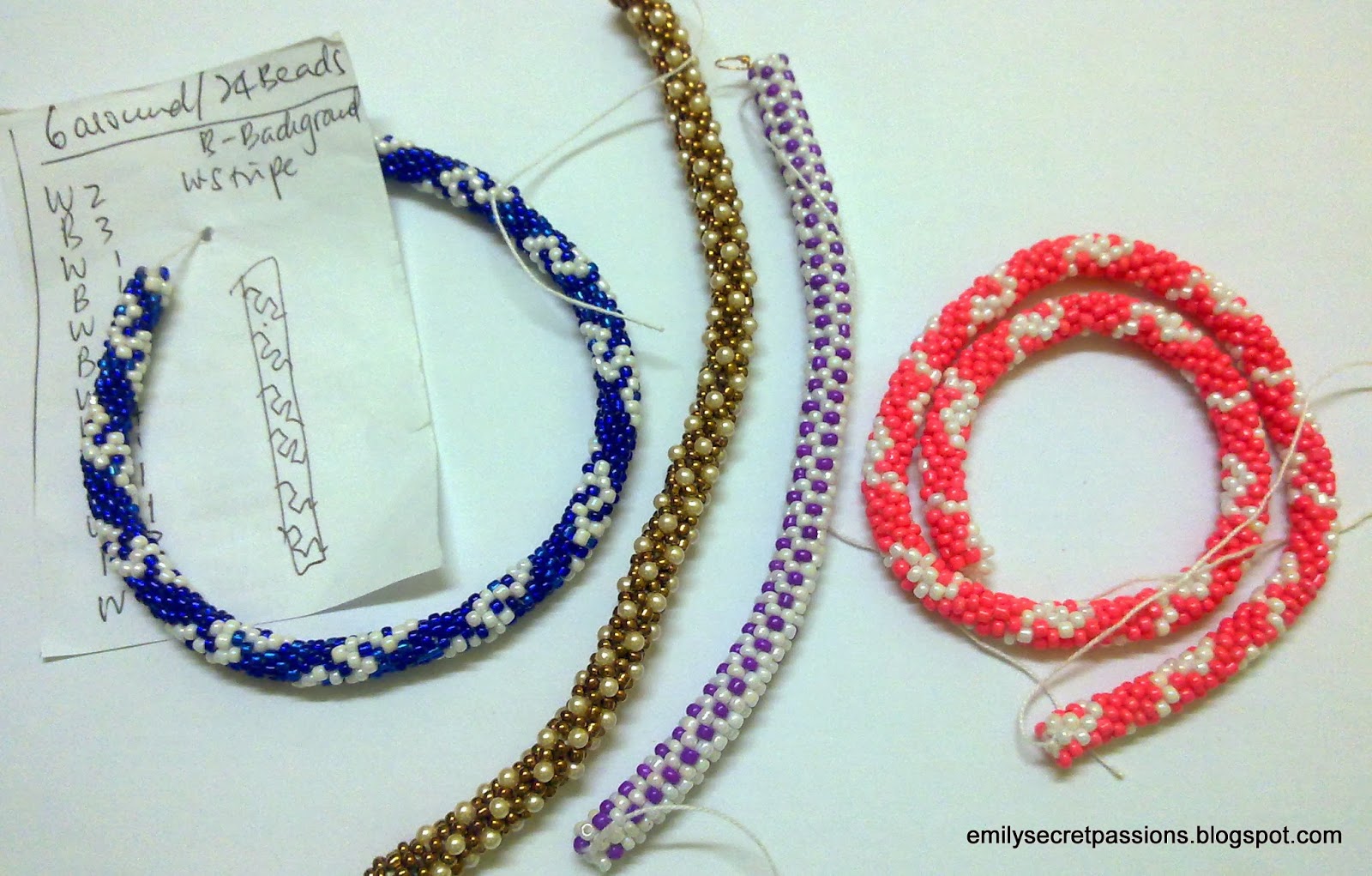 Emily Secret Passions Crochet Beaded Rope Patterns