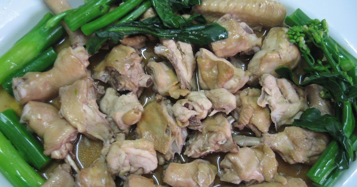 Sumptuous Flavours Steamed Chicken With Kai Lan 兰花鸡