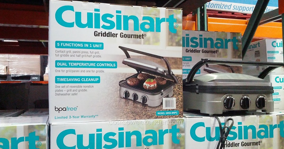 Cuisinart GRID8NPC 5in1 Griddler Gourmet Costco Weekender