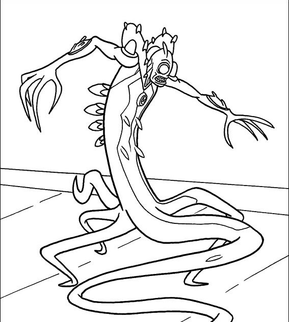 Personajes de Ben 10 para colorear y pintar ~ 4 Dibujo