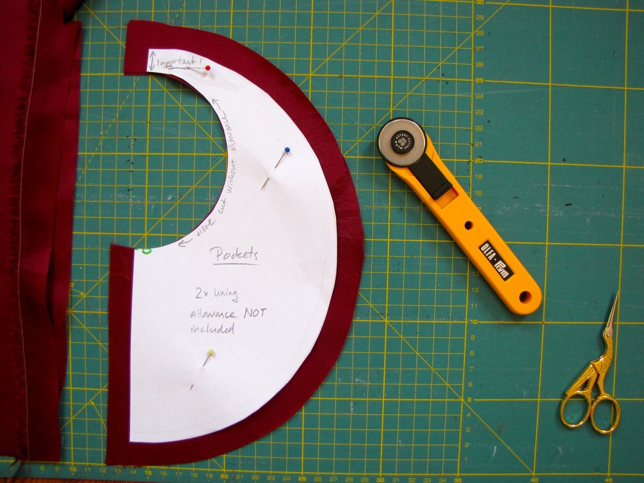 Of Dreams and Seams Circle Pocket Skirt Tutorial/Pattern/HowTo