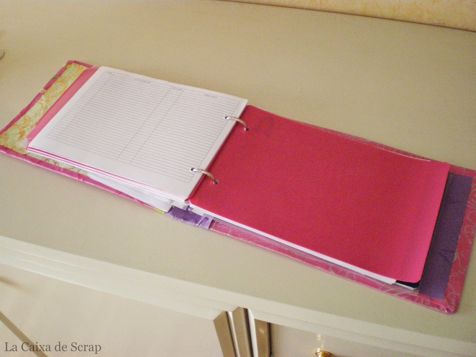 LA CAIXA DE SCRAP: Archivador decorado para clase