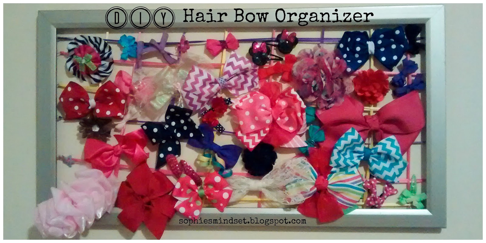 Sophie's Mindset DIY Organize Your Daughter's Hair Bows!
