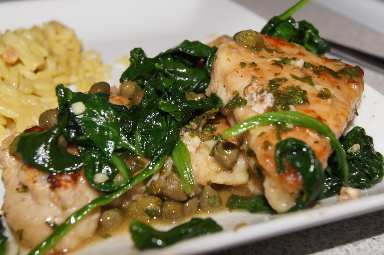 Hem and Her Pork Piccata with Lemon and Capers