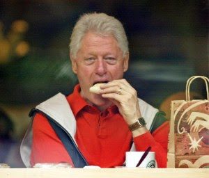 Bill Clinton Eating