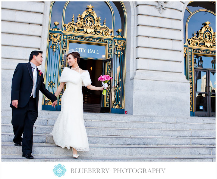 San Francisco City Hall Rotunda Wedding Photographs