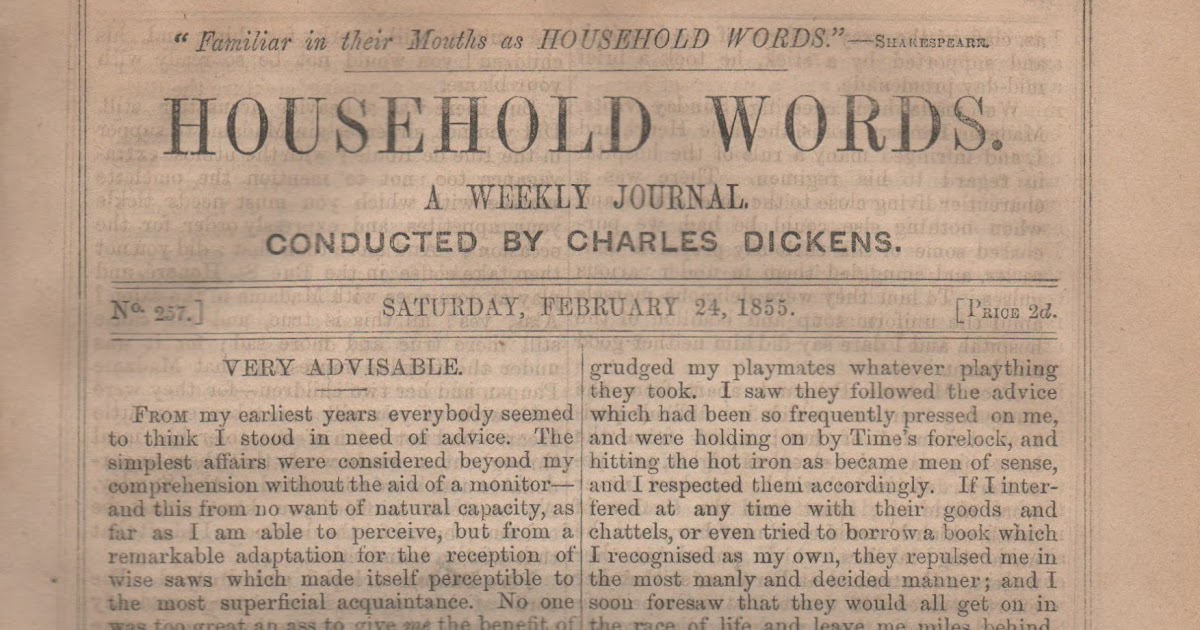 Book Chase Household Words as