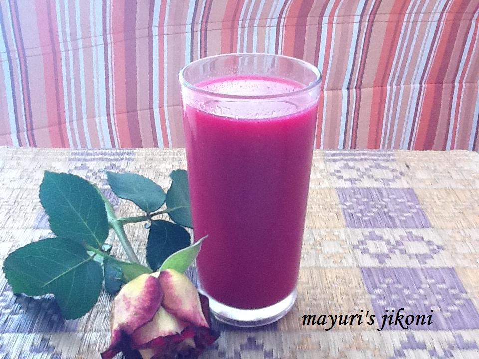 Mayuri's Jikoni 143.beetroot watermelon juice