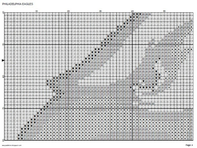 Ellen Maurer-Stroh American Football Player - Cross Stitch Pattern