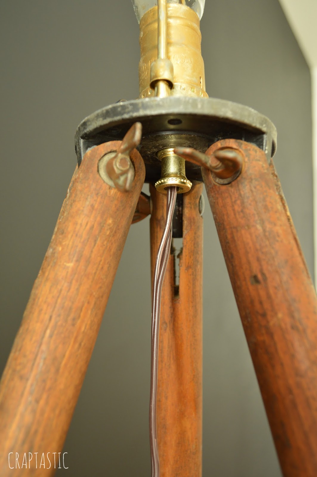 CRAPTASTIC DIY Tripod Lamp and Dining Room Update