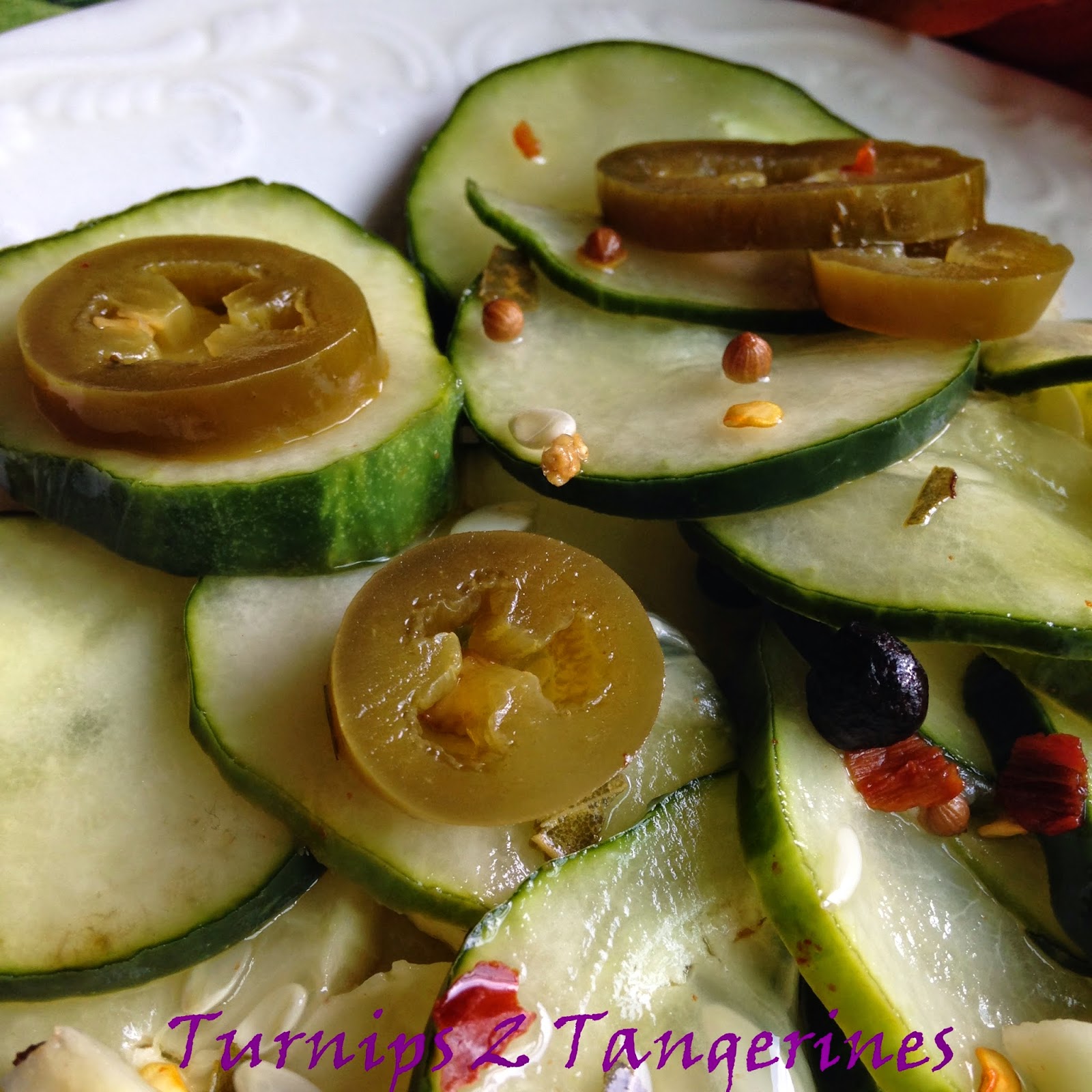 Turnips 2 Tangerines Sweet n' Spicy Cucumber Pickles