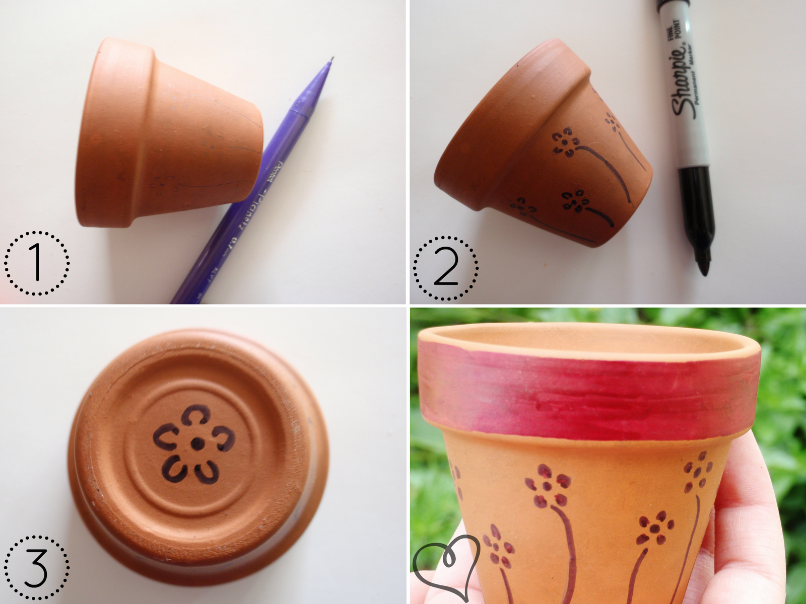 A Creative Cookie Color a Pot with Sharpie