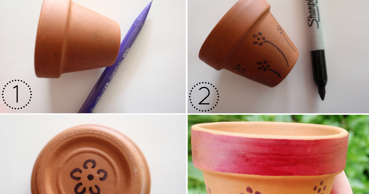 Terra Cotta Pot Decorating Munchkins and Mayhem