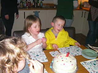 6th birthday party in kitchen