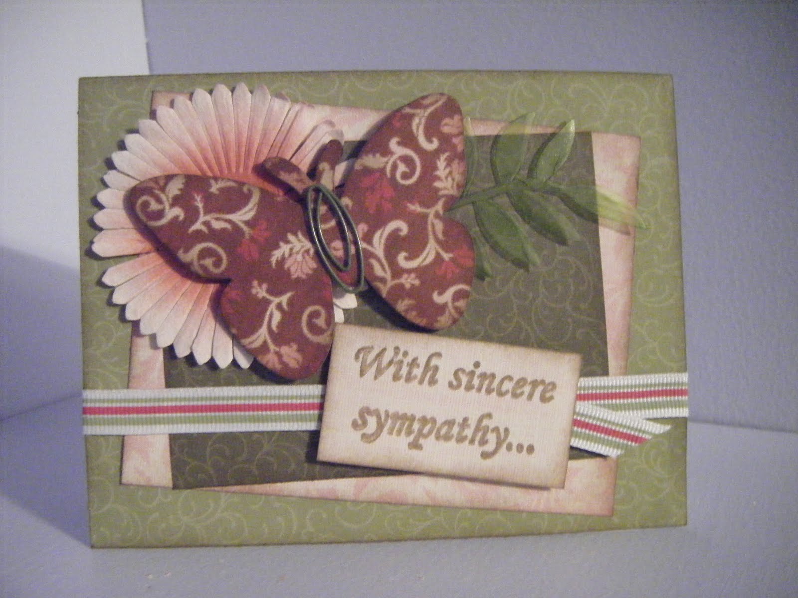 Happily Scrapp&rsquo;n with You: A sympathy card for a co-worker