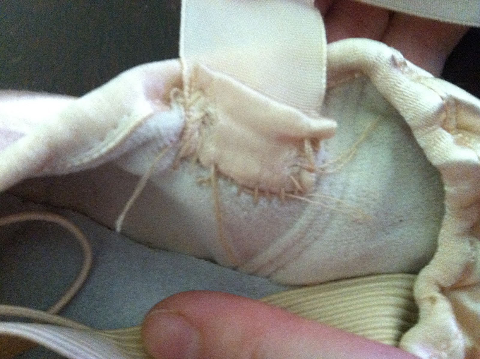 Miss Erin's DanceFit: How To Sew On Pointe Shoe Ribbons and Elastics.