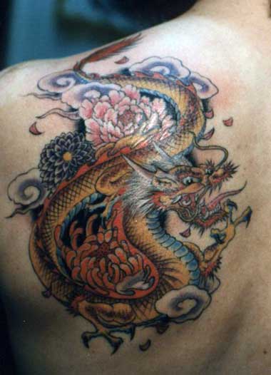 Wallpaper Edane Dragon Tattoo Design