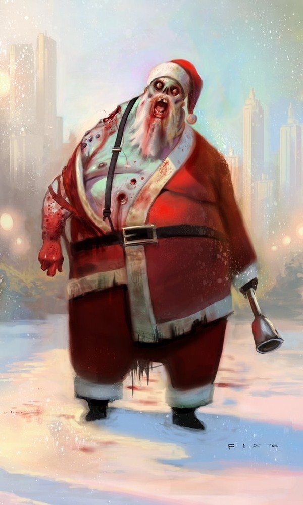 THE POST BAR zombie santa
