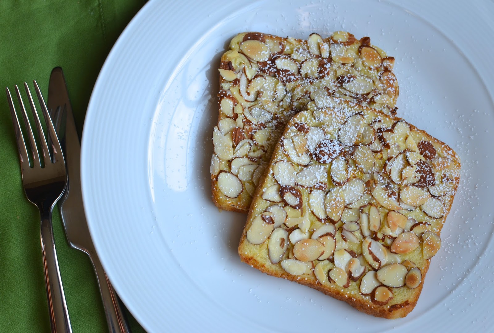 Playing with Flour Toasted almond French toast