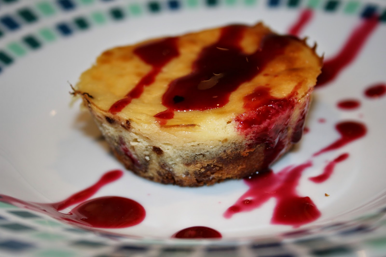 Caroline Makes.... Honey Mustard and Blackcurrant Cheesecakes