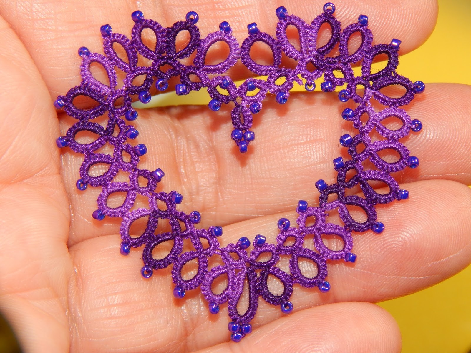 Carollyn's Tatting Blog tatted lace Heart