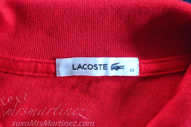 How do you identify fake Lacoste?