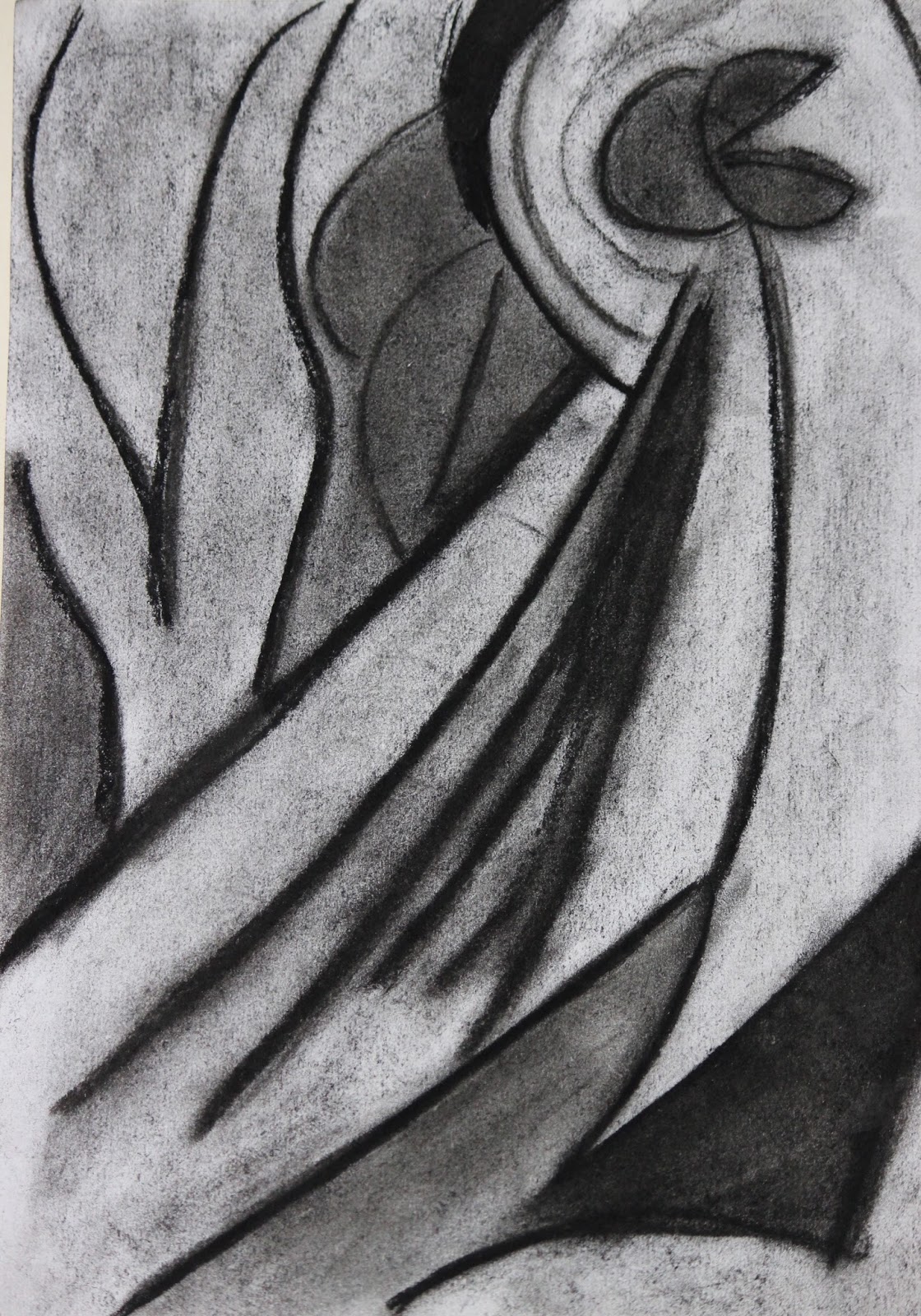 Room 18 Stanhope Road School Close up drawings like O'Keeffe