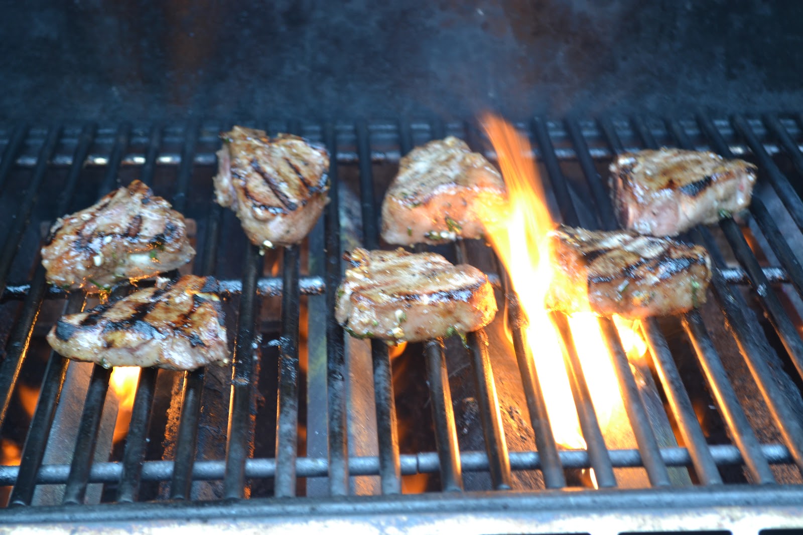 The Foodie Couple Grilled Herb Balsamic Lamb Chops