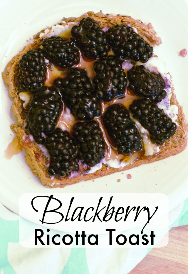 Blackberry Ricotta Toast