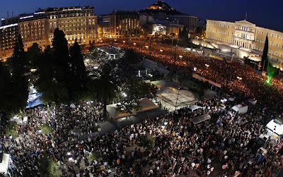 Greek Demonstration June 2011 - Syntagma (Constitution) Square Athens - I.M.F. GET OUT